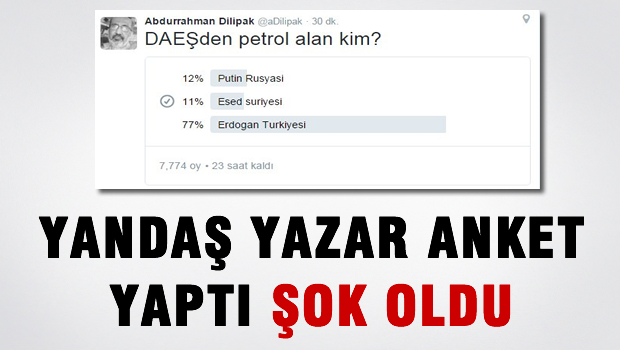 Dilipak'ın twitter anketi şaşırttı!