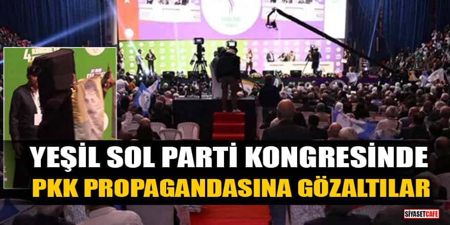 Yeşil Sol Parti kongresinde PKK propagandasına 16 gözaltı
