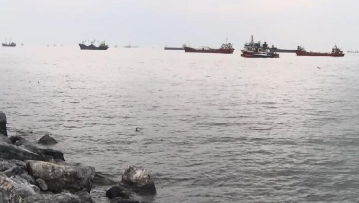 Marmara Denizi'nde su alan kargo gemisi battı