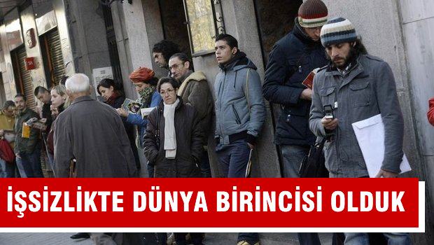 Türk gençleri işsizlikte dünya birincisi