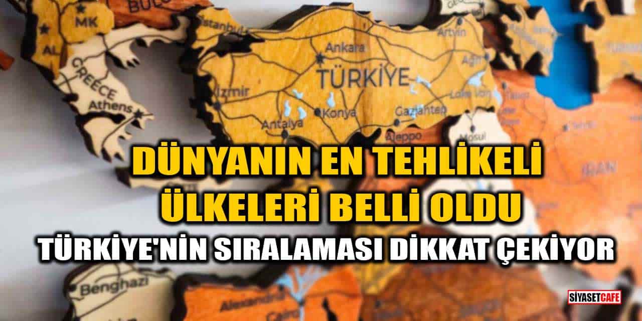 Dünyanın En Tehlikeli Ülkeleri Belli Oldu: Türkiye'nin Sıralaması Dikkat Çekiyor
