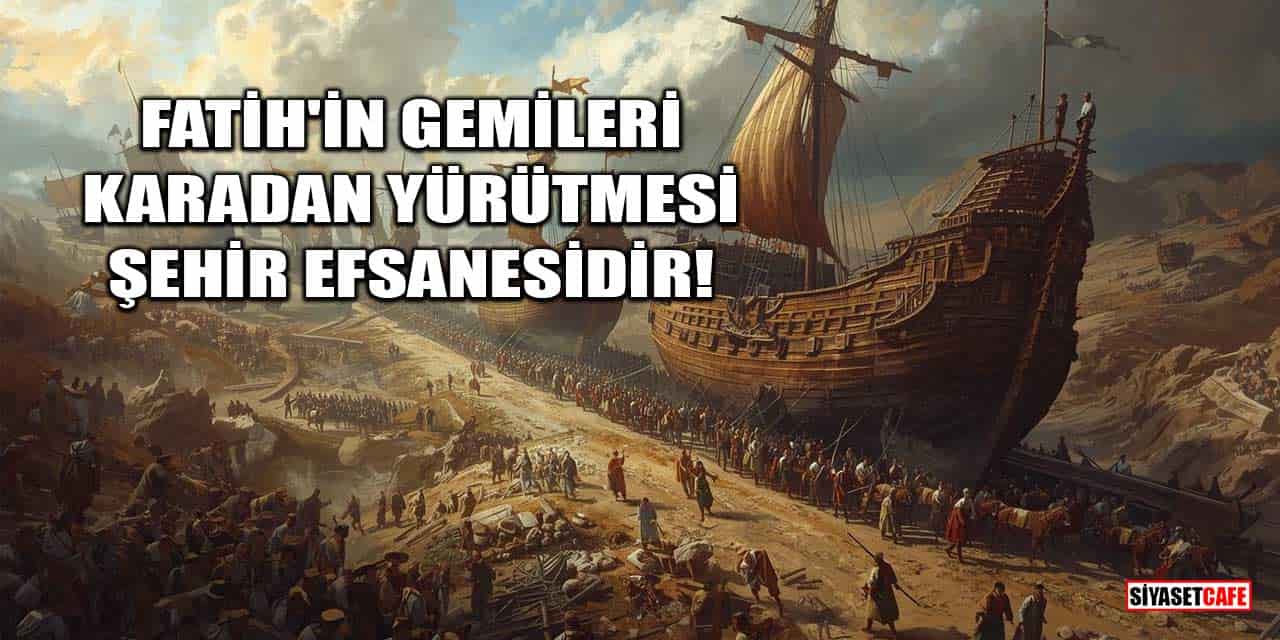 Fatih'in Gemileri Karadan Yürütmesi Şehir Efsanesidir!