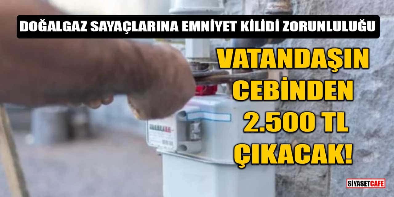 Doğalgaz Sayaçlarına Emniyet Kilidi Zorunluluğu: Vatandaşın Cebinden 2.500 TL Çıkacak!