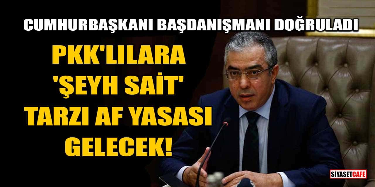 Cumhurbaşkanı Başdanışmanı Mehmet Uçum Doğruladı: PKK'lılara 'Şeyh Sait' Tarzı Af Yasası Gelecek!