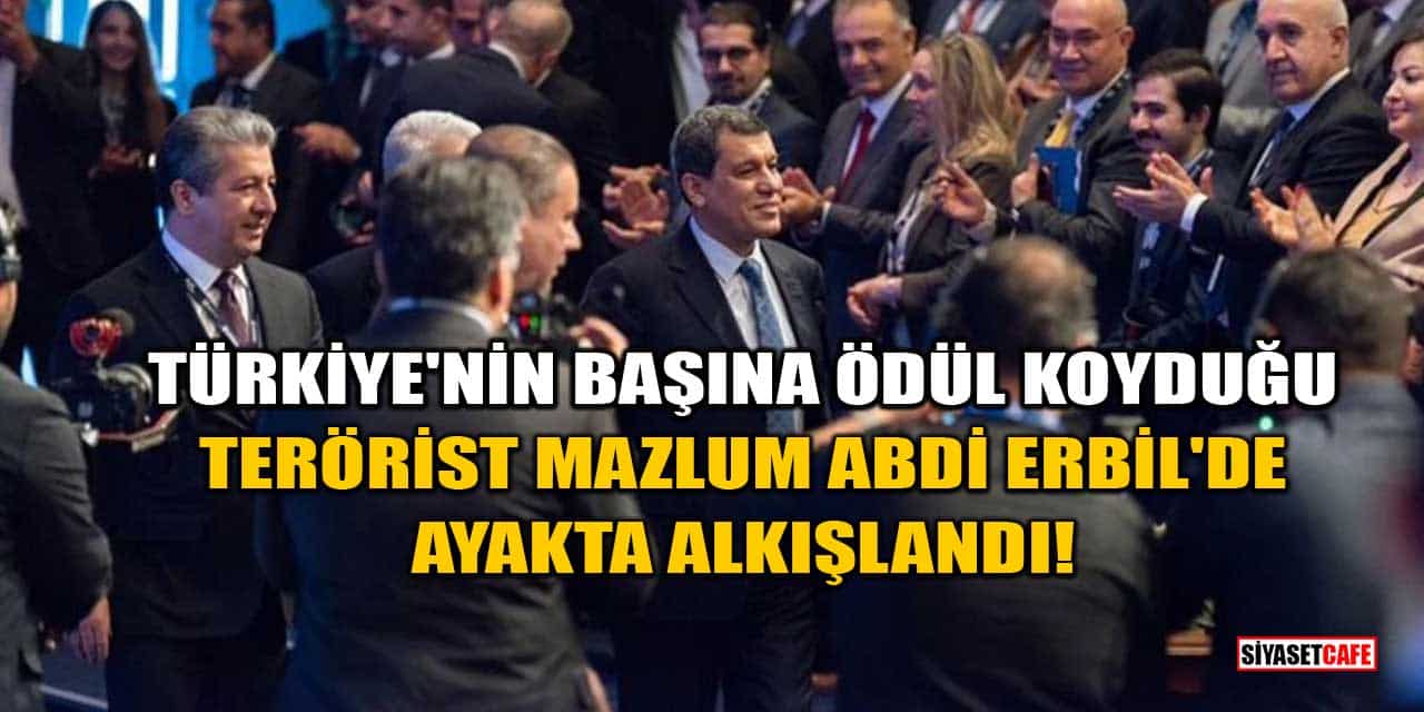 Türkiye'nin Başına Ödül Koyduğu Terörist Mazlum Abdi, Erbil'de Ayakta Alkışlandı!