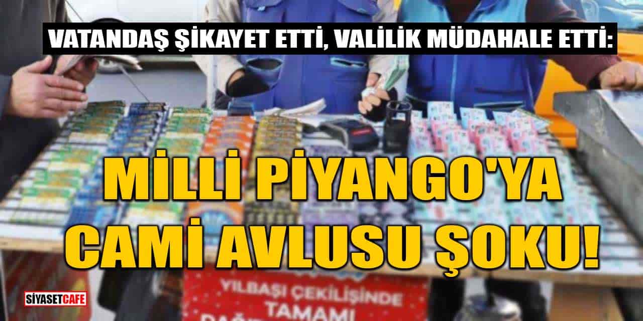 Cami avlusunda şans oyunları satışı yasaklandı