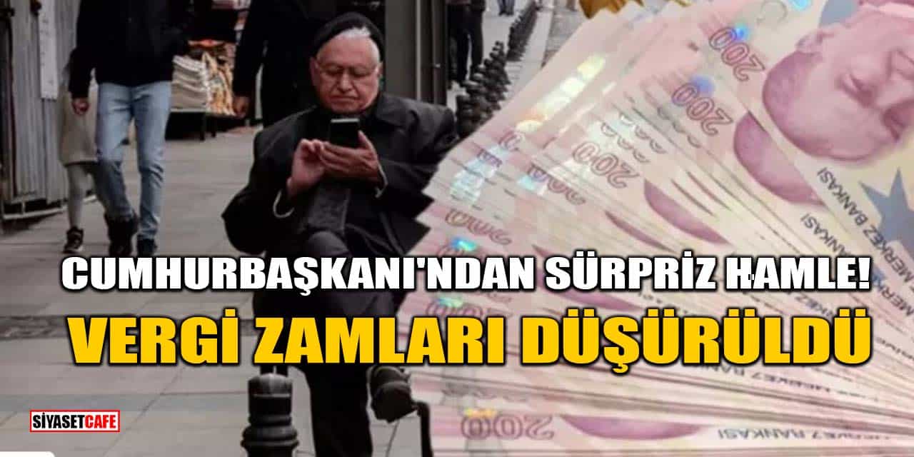 Cumhurbaşkanı'ndan Sürpriz Hamle: 2026 Vergi Zamları Düşürüldü