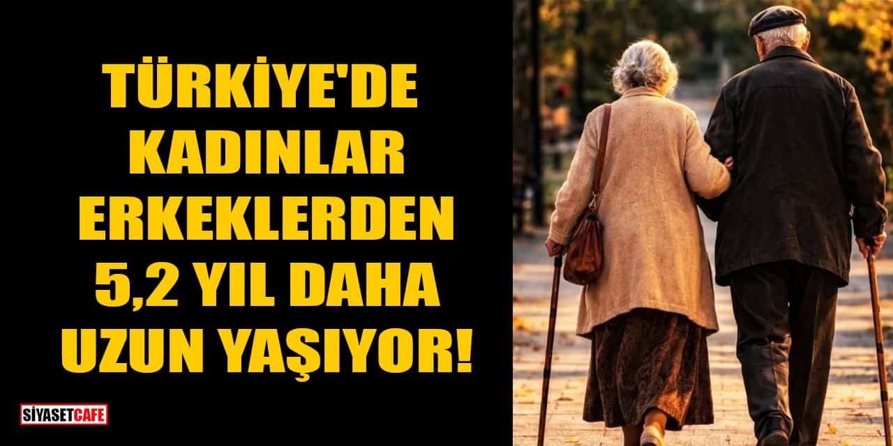 Türkiye'de Kadınlar Erkeklerden 5,2 Yıl Daha Uzun Yaşıyor!