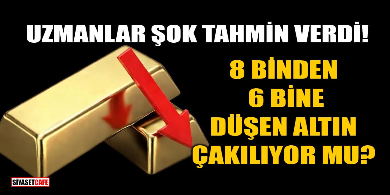 Uzmanlar Şok Tahmin Verdi! ​​​​​​​8 Binden 6 Bine Düşen Altın Çakılıyor Mu?
