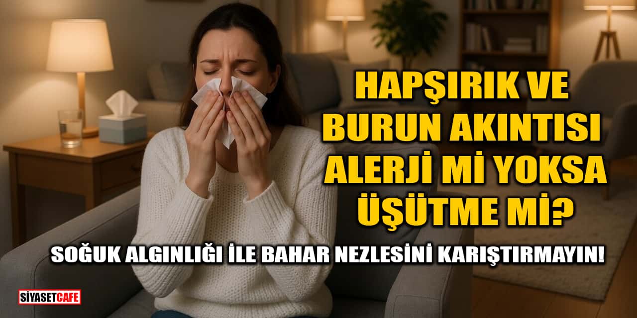 Hapşırık Ve Burun Akıntısı Alerji Mi Yoksa Üşütme Mi?