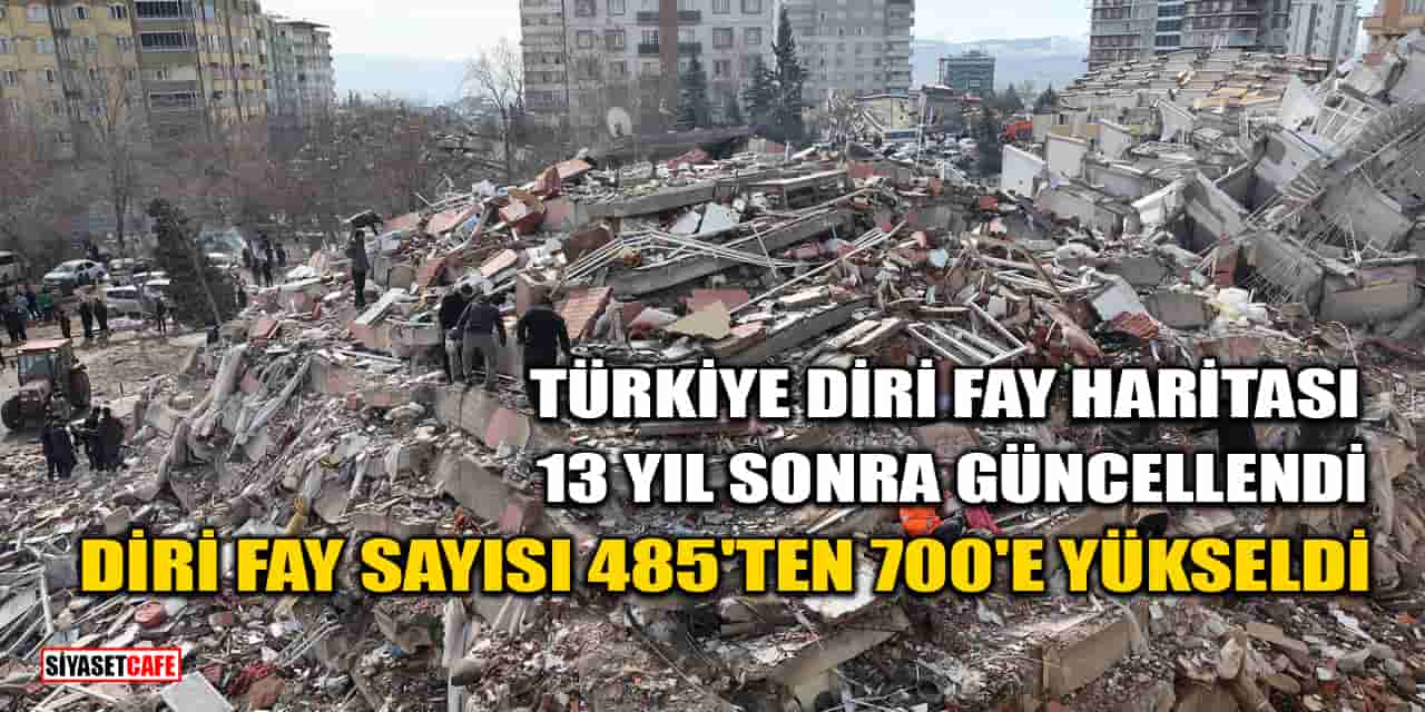 Türkiye Diri Fay Haritası 13 Yıl Sonra Güncellendi: Diri Fay Sayısı 485'ten 700'e Yükseldi