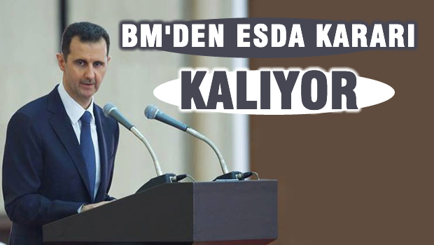 Birleşmiş Milletler'den(BM) flaş 'Esad' kararı