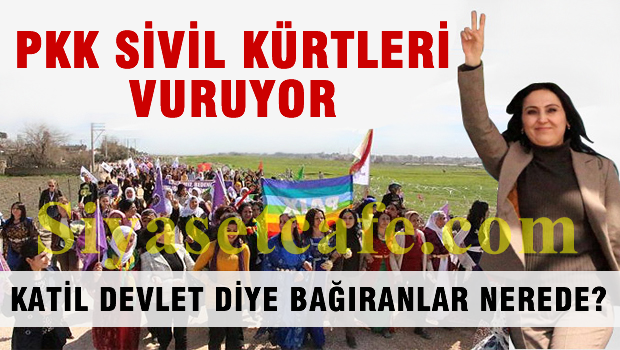 PKK'lı teröristler sivil Kürtleri vuruyor