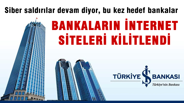 Bankaların internet sitesi kilitlendi