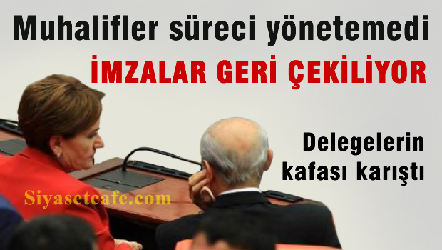 MHP'de Muhalifler süreci yönetemedi,  62 imza geri çekildi