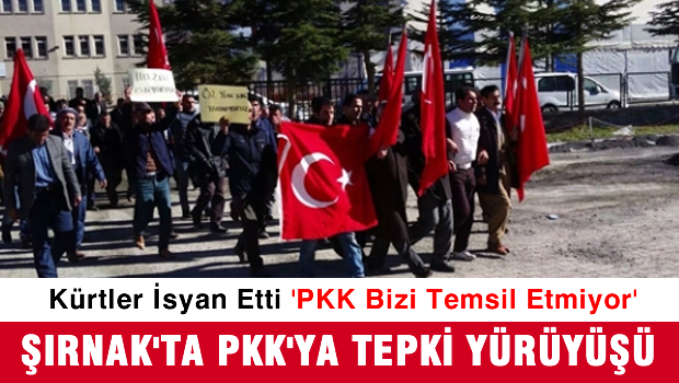 Şırnaklılar PKK terörüne isyan etti
