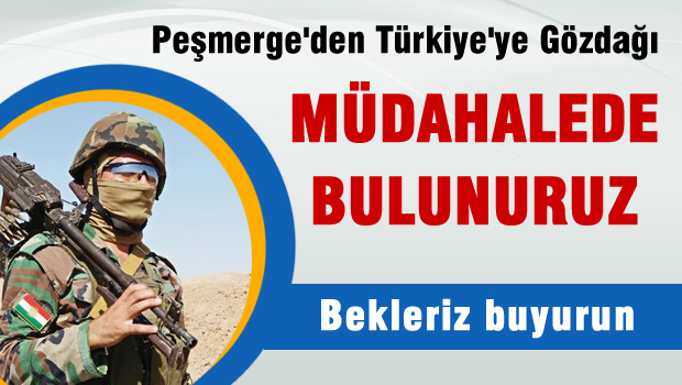 Peşmerge'den Türkiye'ye gözdağı 'Müdahalede bulunuruz'