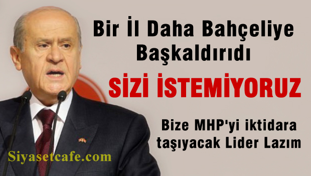 MHP Eskişehir teşkilatı Bahçeli'ye hayır dedi