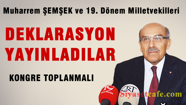 MHP'de ağır toplardan deklarasyon