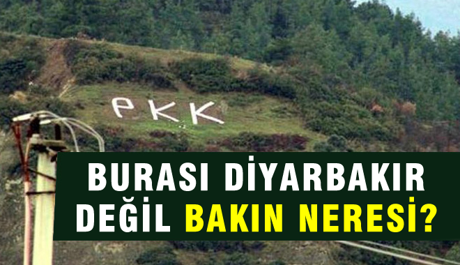 Manisa'da Dağın Tepesine PKK Yazdılar!