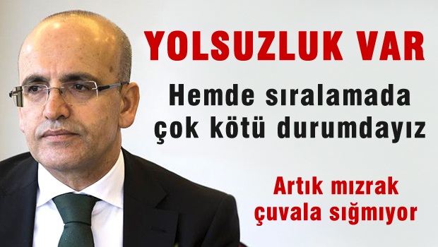 Mehmet Şimşek'ten YOLSUZLUK İTİRAFI