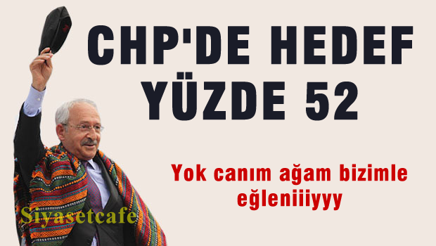 CHP'NİN YENİ HEDEFİ % 52