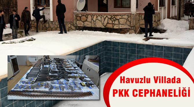 PKK'nın Kiralık Villasından Cephane Çıktı
