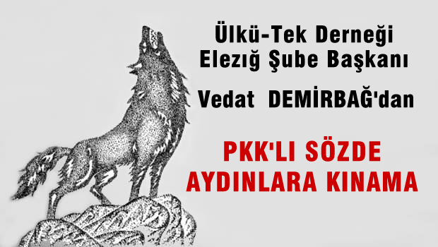 Ülkücü Kuruluşlarda O sözde aydınlara tepki mesajı yayınladı