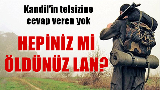Kandil'in telsizine cevap veren yok: Hepiniz mi öldünüz?