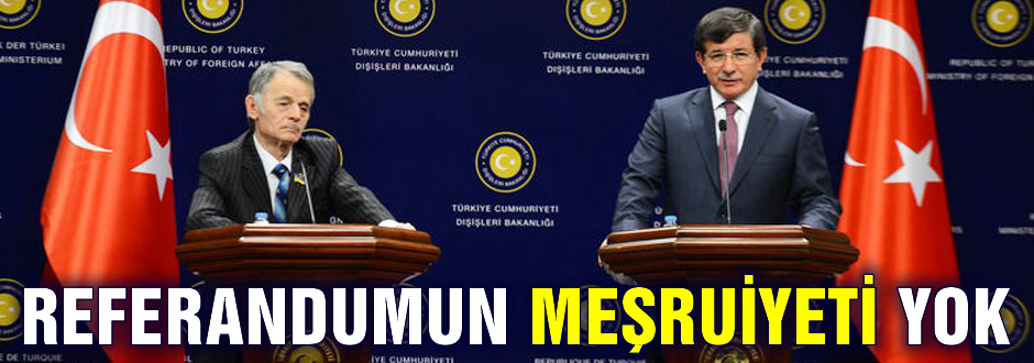 Kırım'daki referandumun meşruiyeti yok