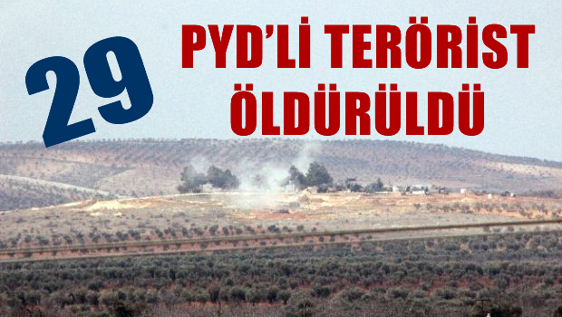 29 PYD'li terörist öldürüldü