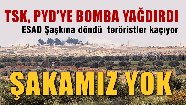 17 Saatte 50 PYD hedefi vuruldu, teröristler kaçıyor