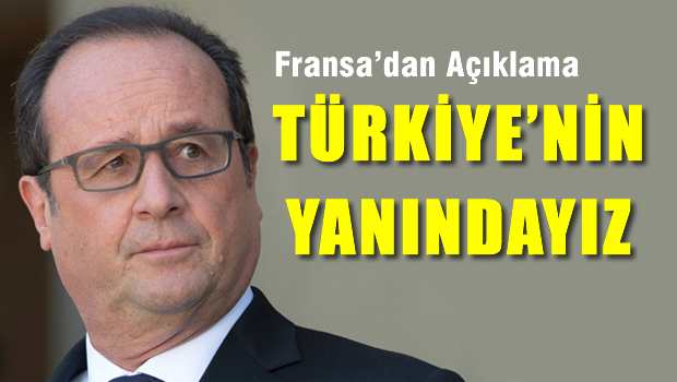 Terörle savaşta Türkiye'nin yanındayız