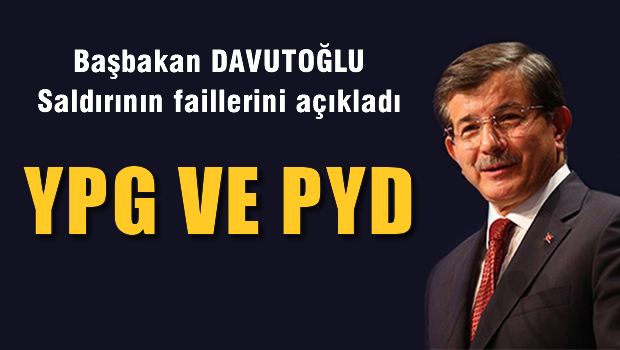 Davutoğlu saldırganın kimliğini açıkladı