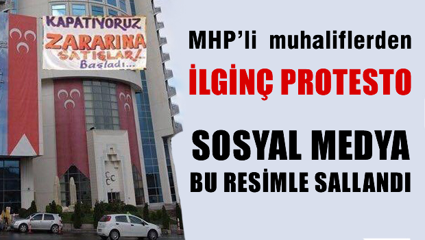 MHP'li muhaliflerden ilginç protesto 'Patron çıldırdı'