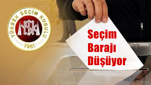 Seçim barajı düşüyor, daraltılmış bölge geliyor