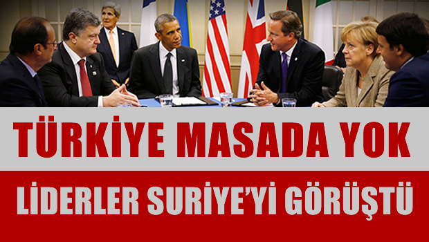 Obama, Cameron, Hollande ve Merkel Suriye'yi görüştü