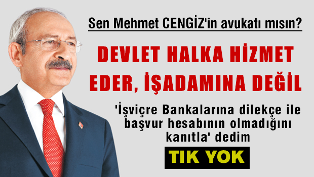 'Devlet halka hizmet eder, işadamına değil'