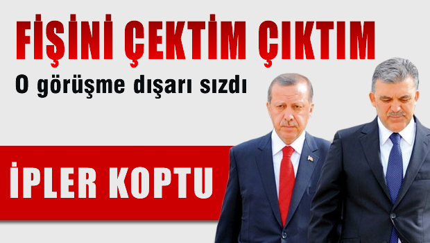 Gül 'Fişini çektim çıktım'