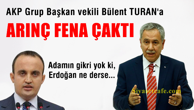 Arınç, AKP'li Bülent Turan'a Fena Çaktı