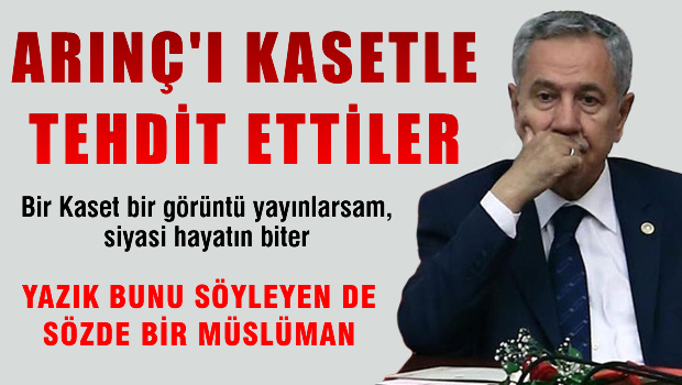 Havuz trolü Arınç'ı 'kaset'le tehdit etti