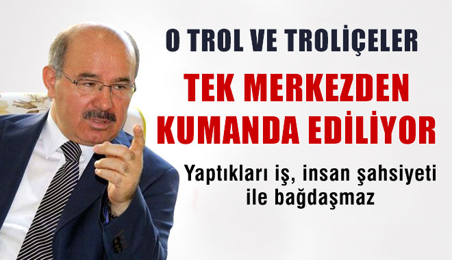 Çelik: Trol ve Troliçeler Belli Merkezden Yönetiliyor