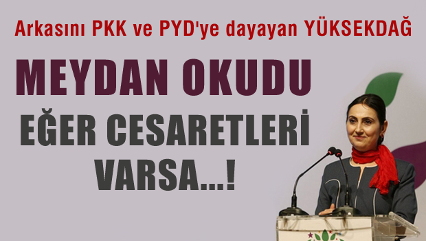 HDP Eş Başkanı Yüksekdağ Devlete meydan okudu