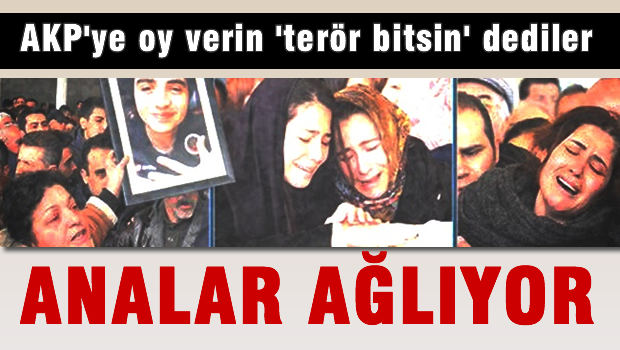 AKP'ye oy verin terör bitsin dediler şimdi 'Analar ağlıyor'