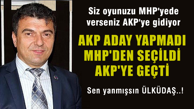 MHP'li belediye başkanı tuhaf gerekçe ile istifa etti