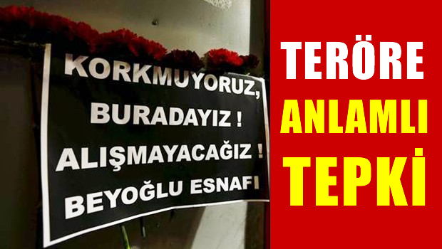 Teröre anlamlı tepki