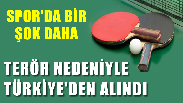 Masa tenisinde şok karar!