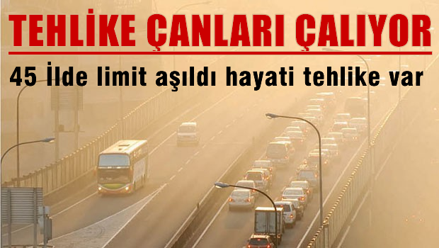 45 ilde hava kirliliği limiti aşıldı, sağlığımız tehtit altında