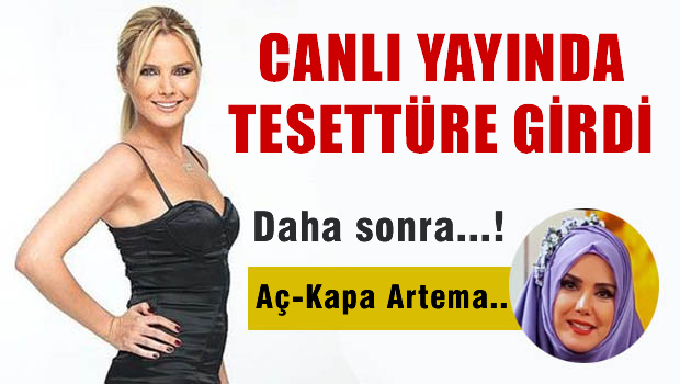 Ece Erken canlı yayında tesettüre girdi, daha sonra...