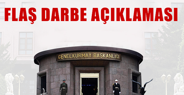 TSK'dan 'darbe' açıklaması